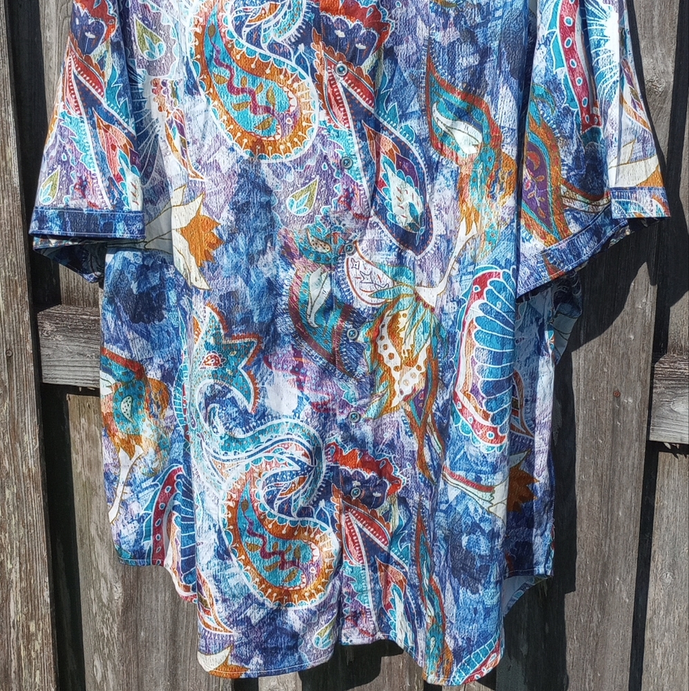 Robert Graham limited edition 3XL short sleeve shirt button down - Picture 6 of 8